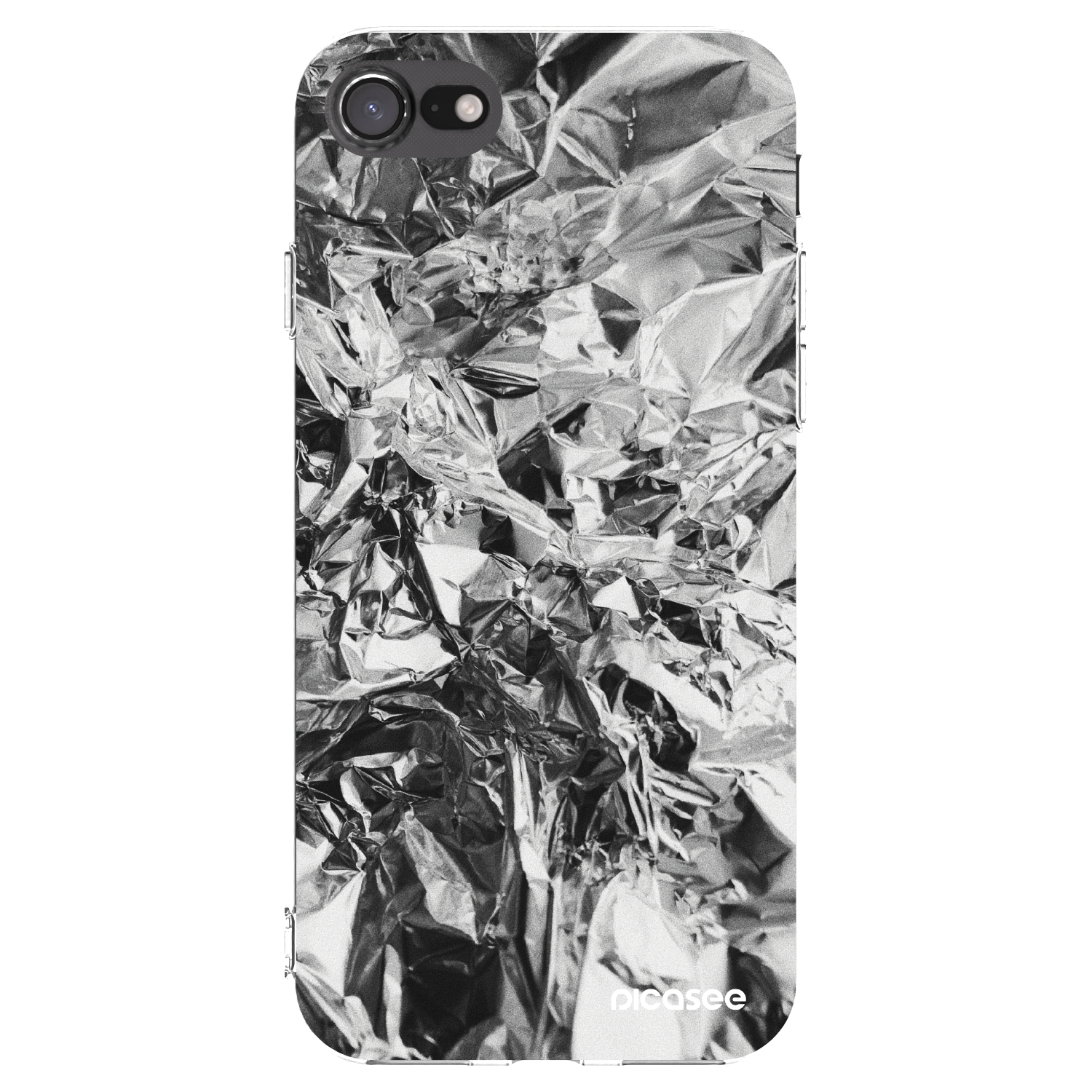 Picasee átlátszó szilikon tok az alábbi mobiltelefonokra Apple iPhone 7 - Chrome