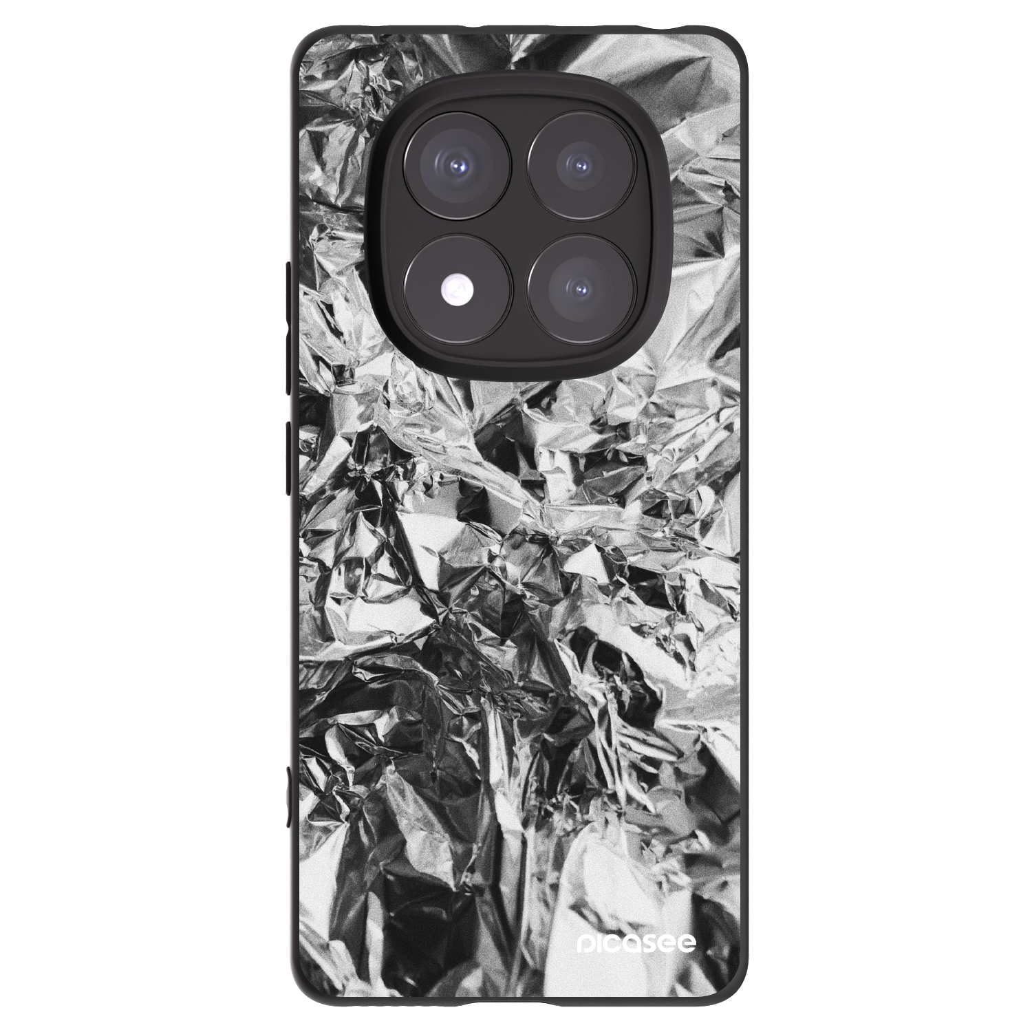 Picasee fekete szilikon tok az alábbi mobiltelefonokra Xiaomi Redmi Note 14 Pro 5G - Chrome