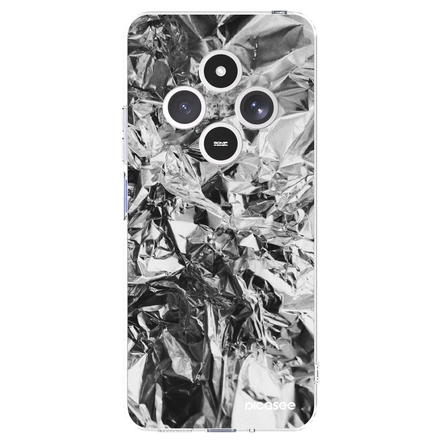 Picasee átlátszó szilikon tok az alábbi mobiltelefonokra Xiaomi Redmi 14C - Chrome