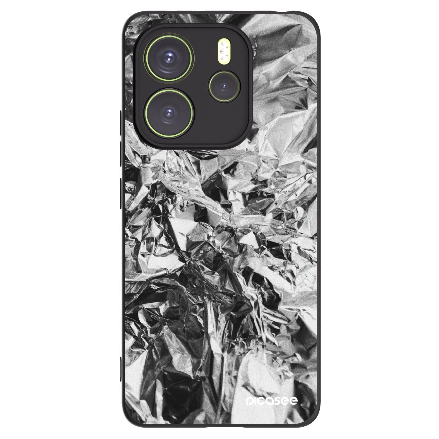 Picasee fekete szilikon tok az alábbi mobiltelefonokra Xiaomi Redmi Note 14 4G - Chrome