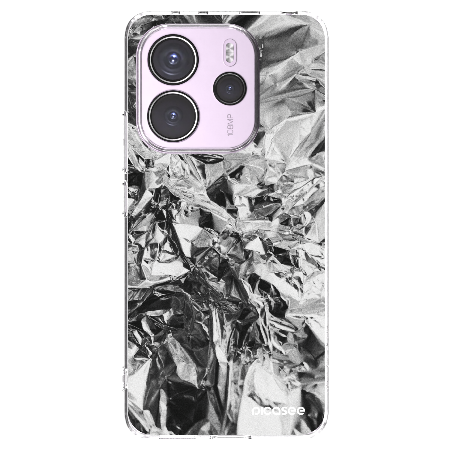 Picasee átlátszó szilikon tok az alábbi mobiltelefonokra Xiaomi Redmi Note 14 4G - Chrome