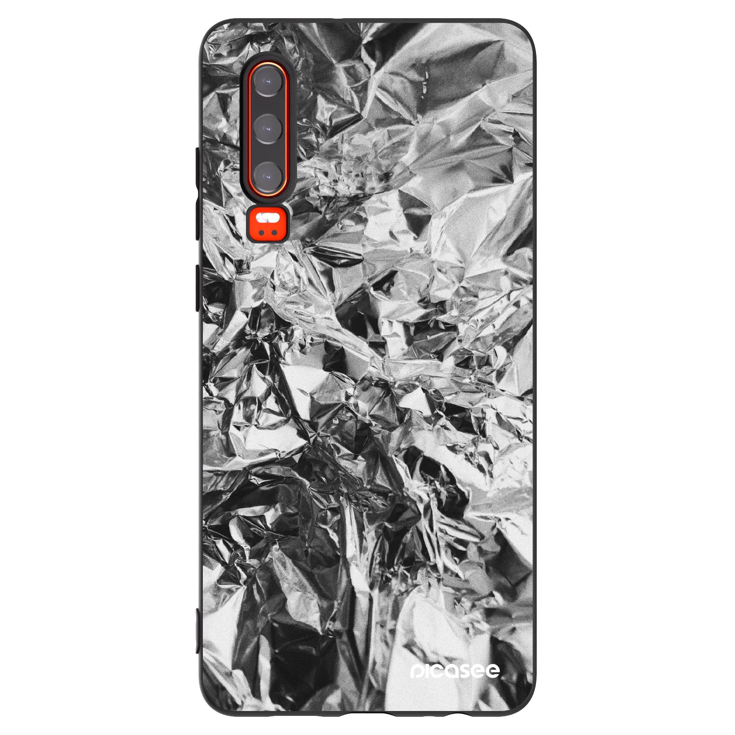 Picasee fekete szilikon tok az alábbi mobiltelefonokra Huawei P30 - Chrome