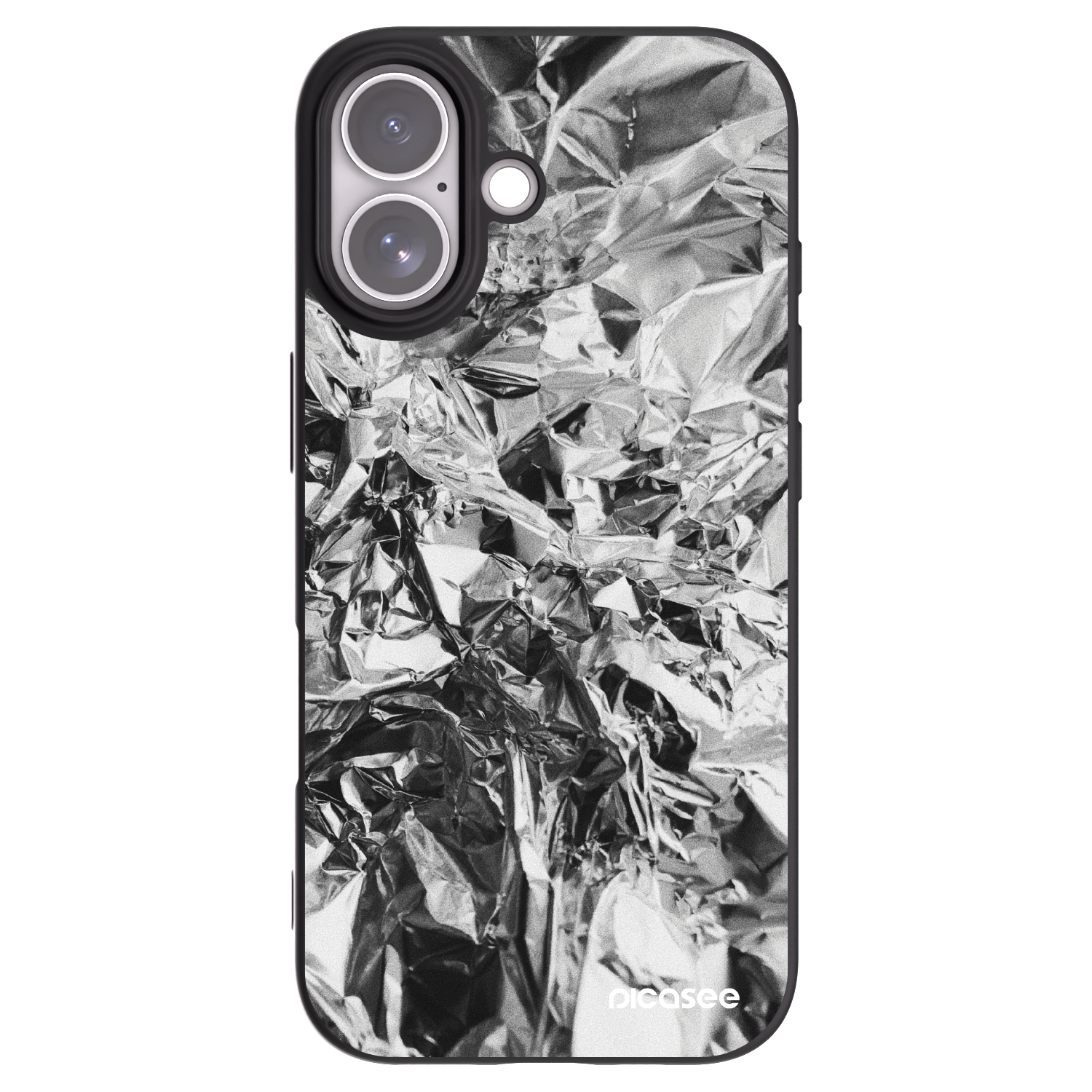 Picasee fekete szilikon tok az alábbi mobiltelefonokra Apple iPhone 17 - Chrome