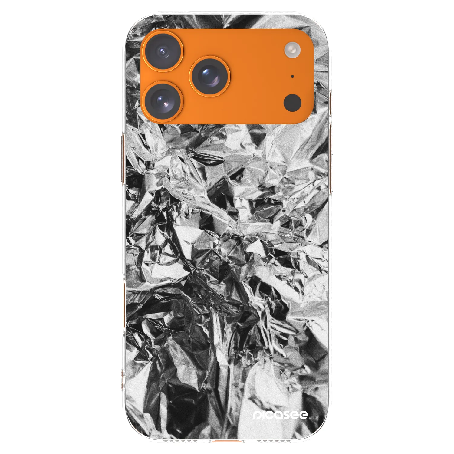 Picasee átlátszó szilikon tok az alábbi mobiltelefonokra Apple iPhone 17 Pro Max - Chrome