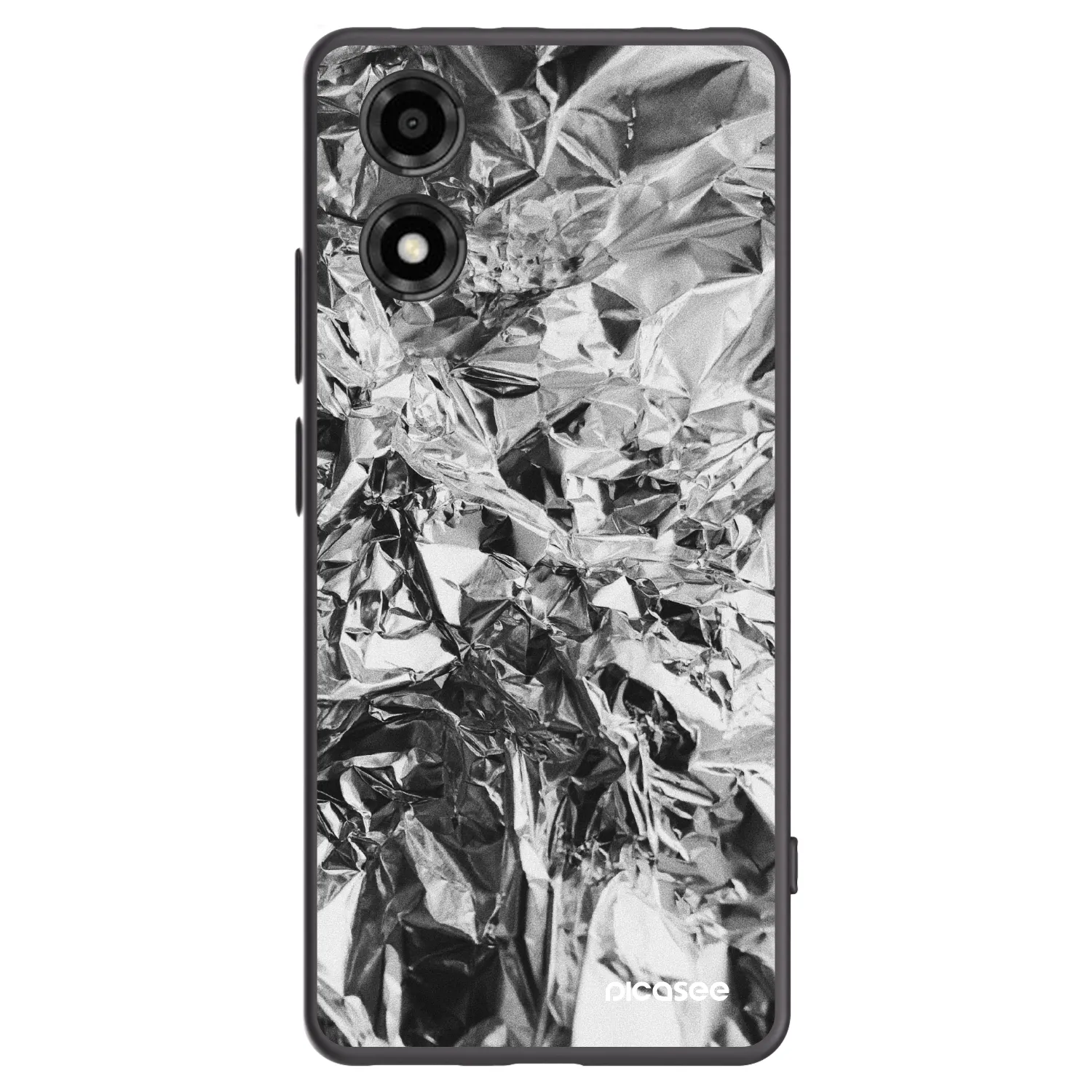 Picasee fekete szilikon tok az alábbi mobiltelefonokra Motorola Moto E14 - Chrome