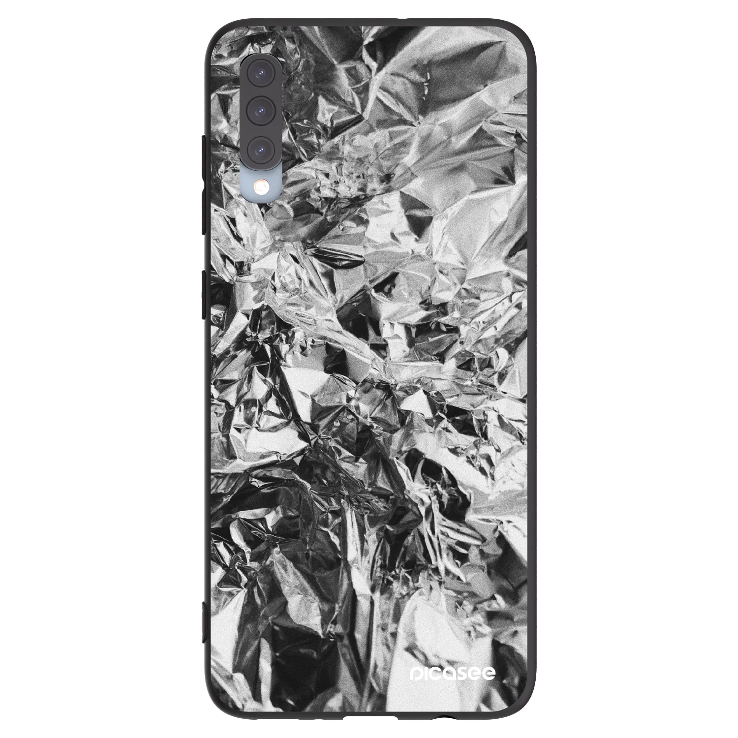 Picasee fekete szilikon tok az alábbi mobiltelefonokra Samsung Galaxy A70 A705F - Chrome