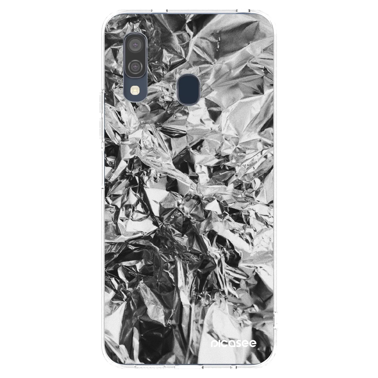 Picasee átlátszó szilikon tok az alábbi mobiltelefonokra Samsung Galaxy A40 A405F - Chrome