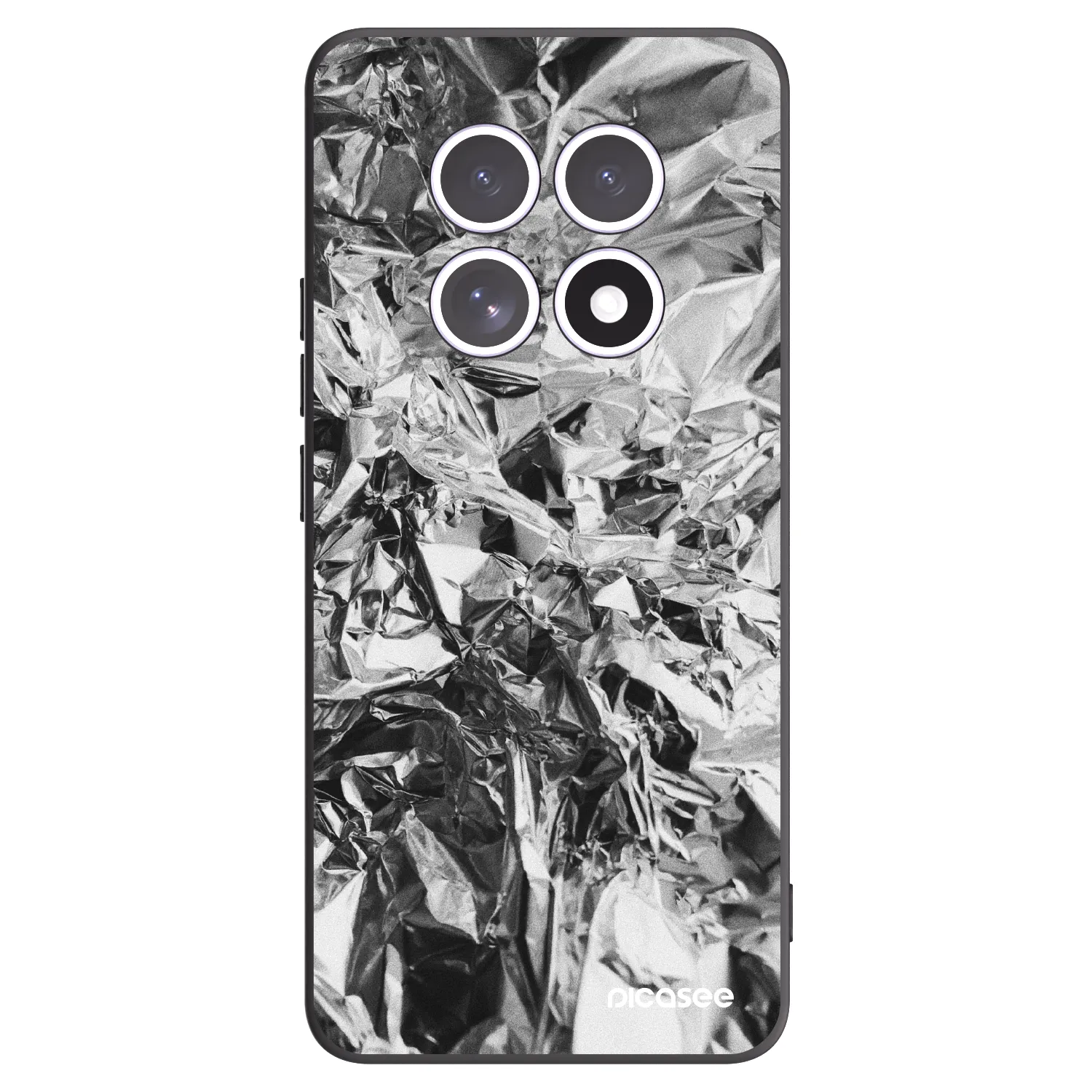 Picasee fekete szilikon tok az alábbi mobiltelefonokra Xiaomi Redmi Note 15 - Chrome