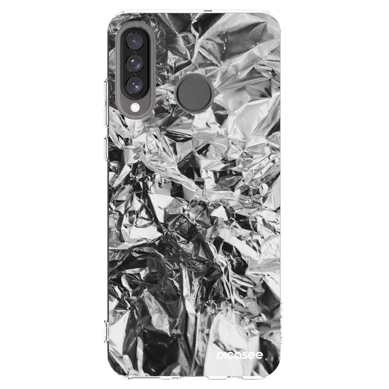 Picasee átlátszó szilikon tok az alábbi mobiltelefonokra Huawei P30 Lite - Chrome