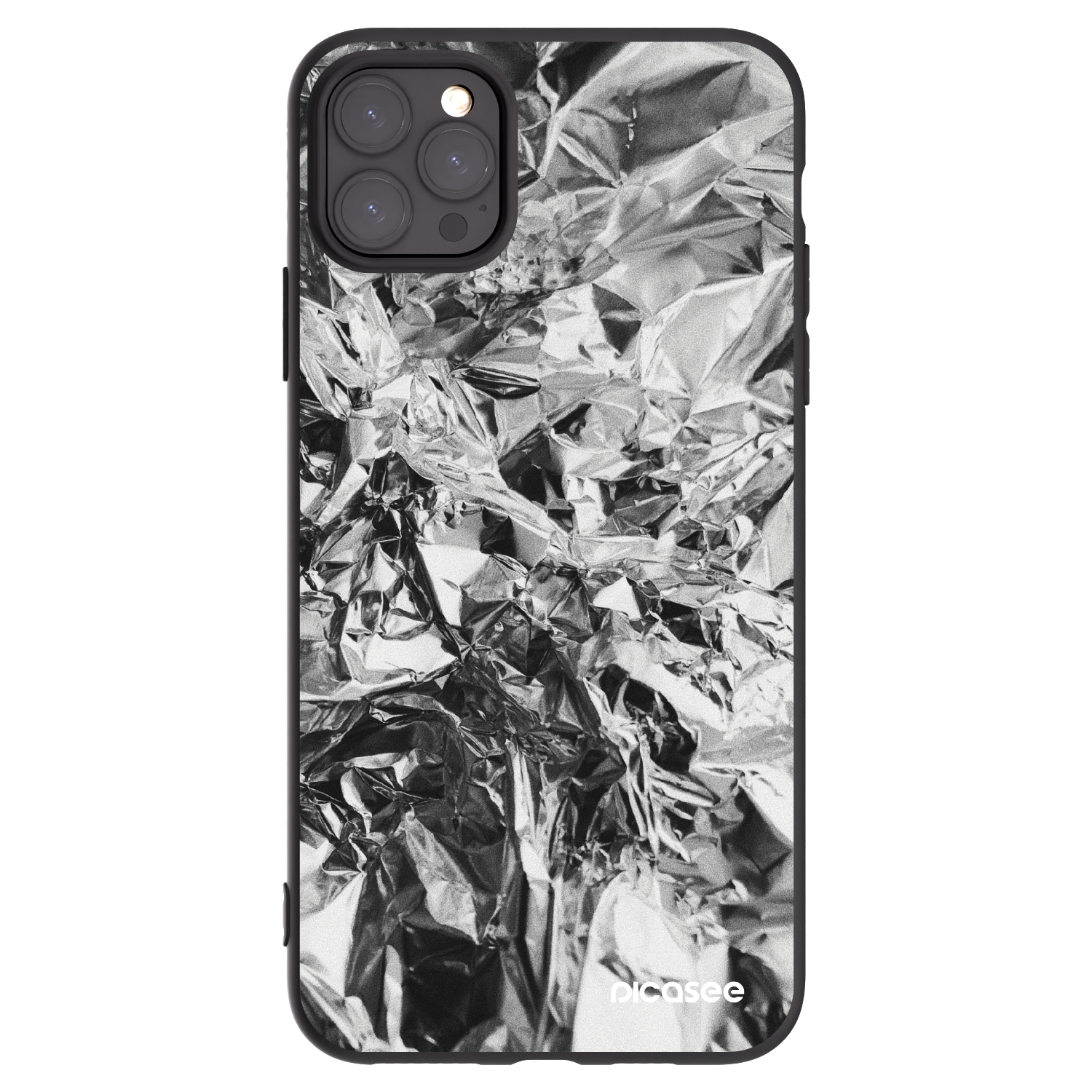 Picasee fekete szilikon tok az alábbi mobiltelefonokra Apple iPhone 11 Pro Max - Chrome