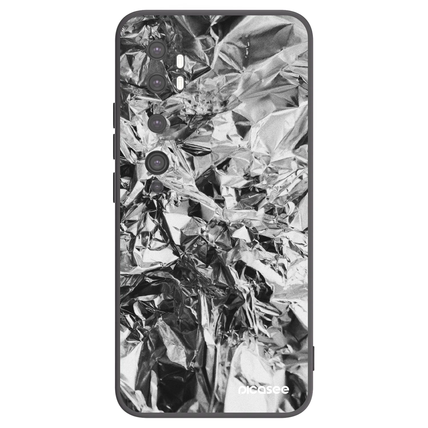 Picasee fekete szilikon tok az alábbi mobiltelefonokra Xiaomi Mi Note 10 (Pro) - Chrome