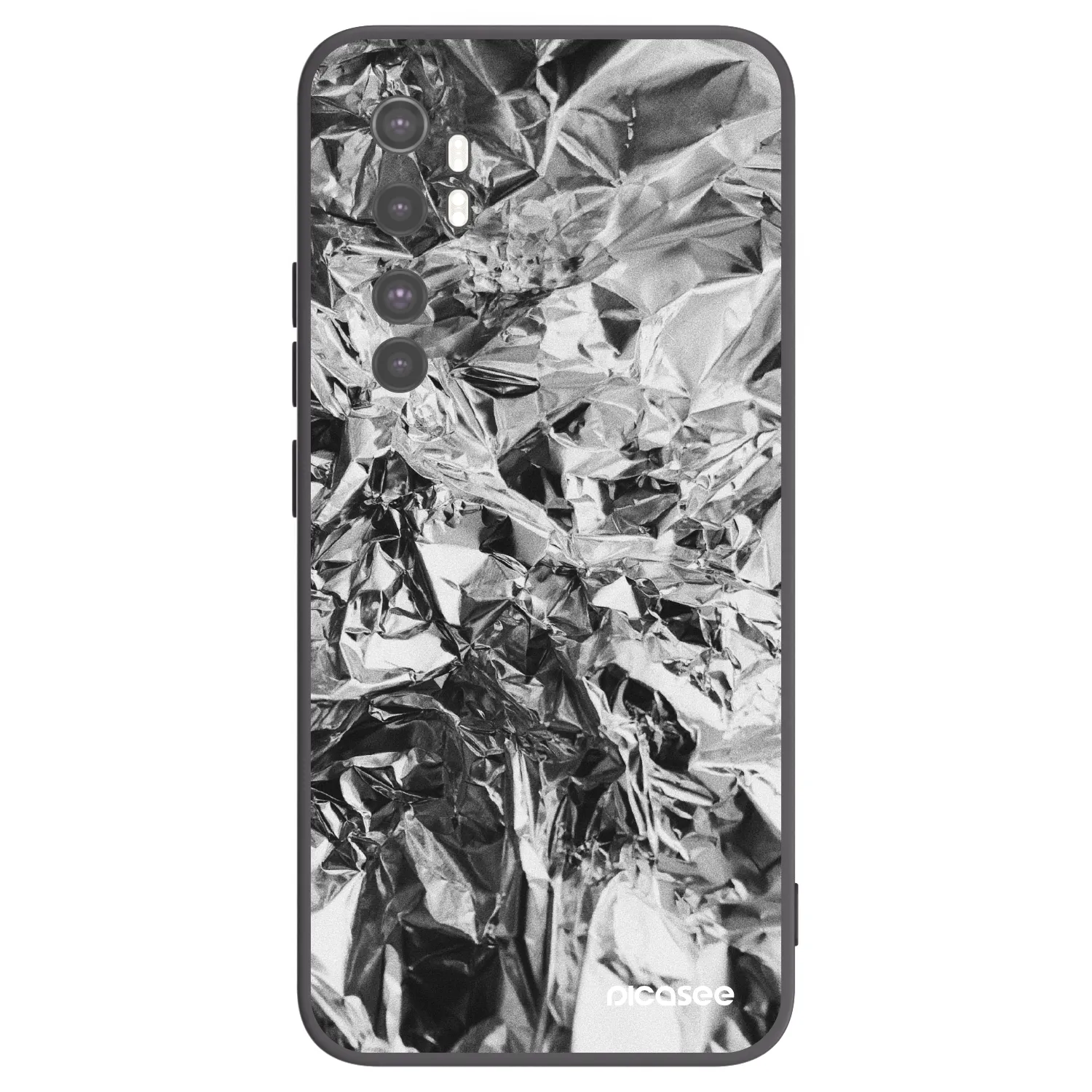 Picasee fekete szilikon tok az alábbi mobiltelefonokra Xiaomi Mi Note 10 Lite - Chrome