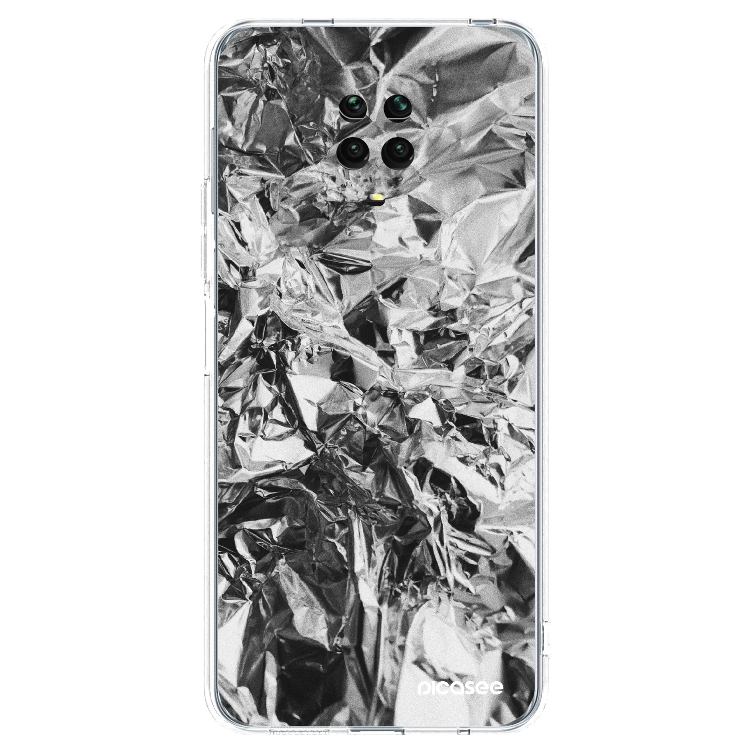 Picasee átlátszó szilikon tok az alábbi mobiltelefonokra Xiaomi Redmi Note 9S - Chrome