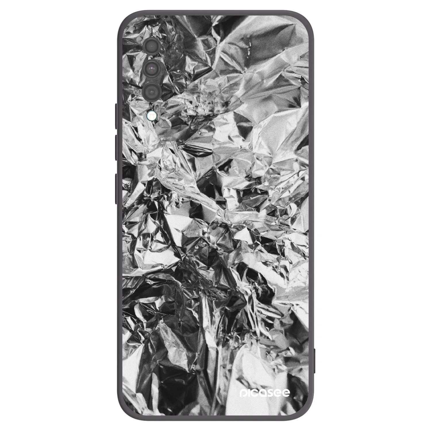 Picasee fekete szilikon tok az alábbi mobiltelefonokra Samsung Galaxy A30s A307F - Chrome