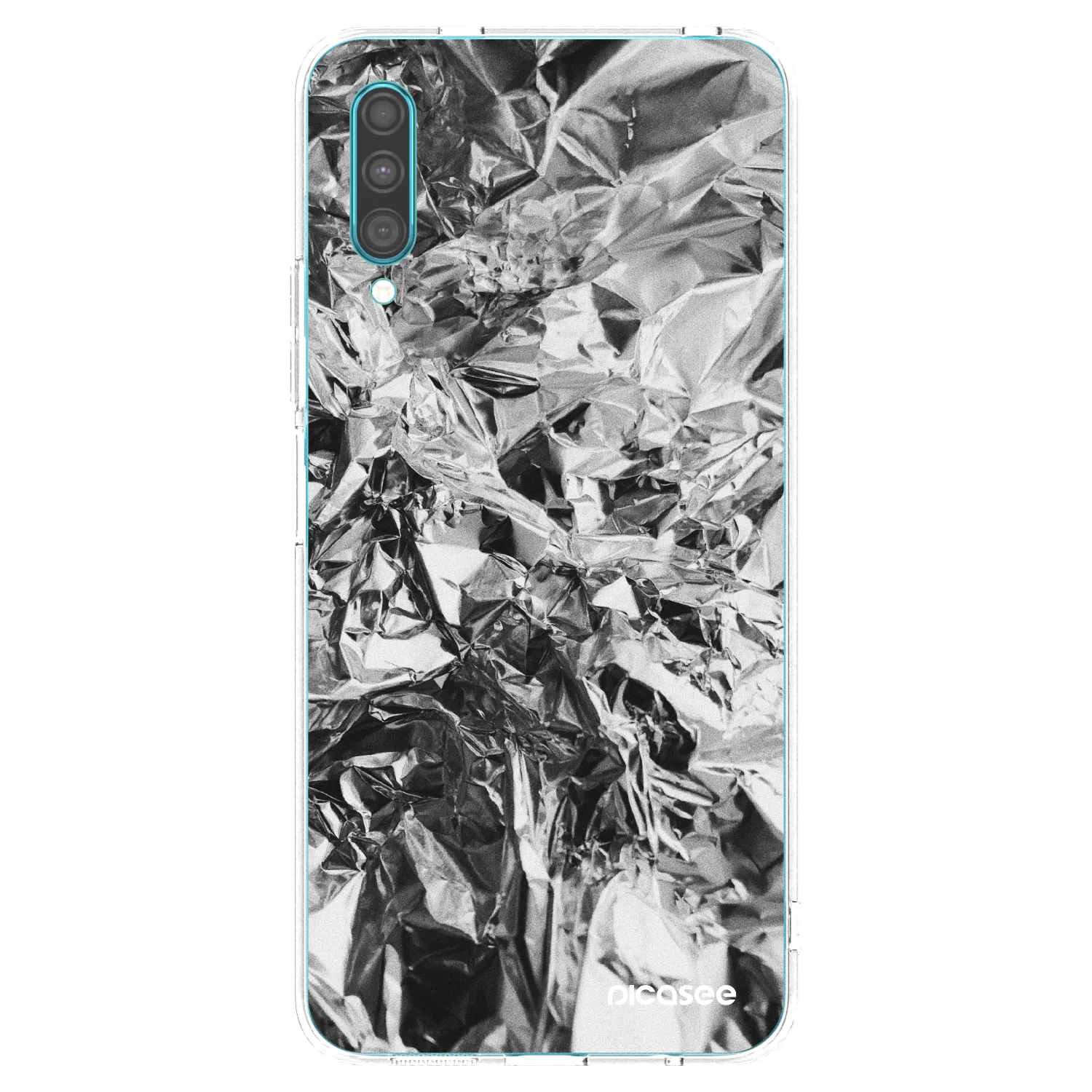 Picasee átlátszó szilikon tok az alábbi mobiltelefonokra Samsung Galaxy A30s A307F - Chrome