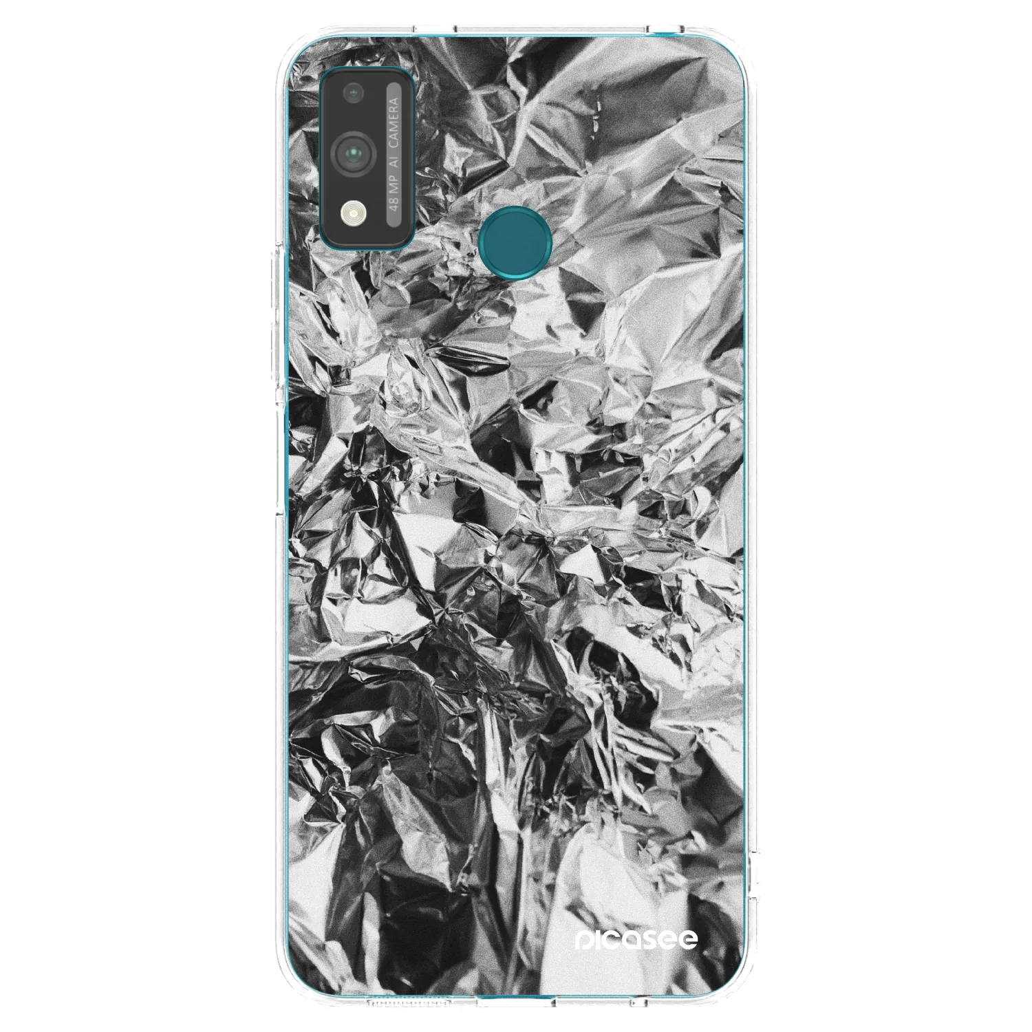 Picasee átlátszó szilikon tok az alábbi mobiltelefonokra Honor 9X Lite - Chrome