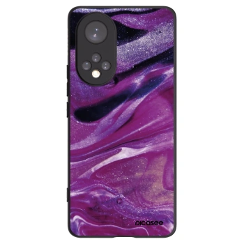 Picasee fekete szilikon tok az alábbi mobiltelefonokra Honor 50 5G - Purple glitter