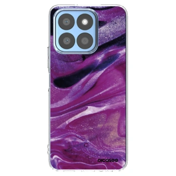 Picasee átlátszó szilikon tok az alábbi mobiltelefonokra Honor X8b - Purple glitter