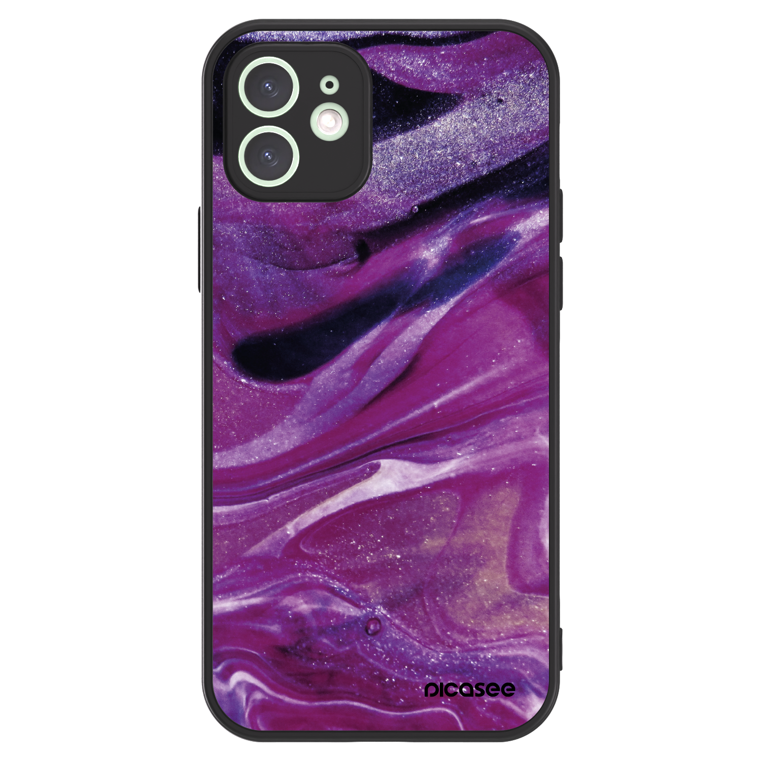 Picasee ULTIMATE CASE Apple iPhone 12 - készülékre - Purple glitter