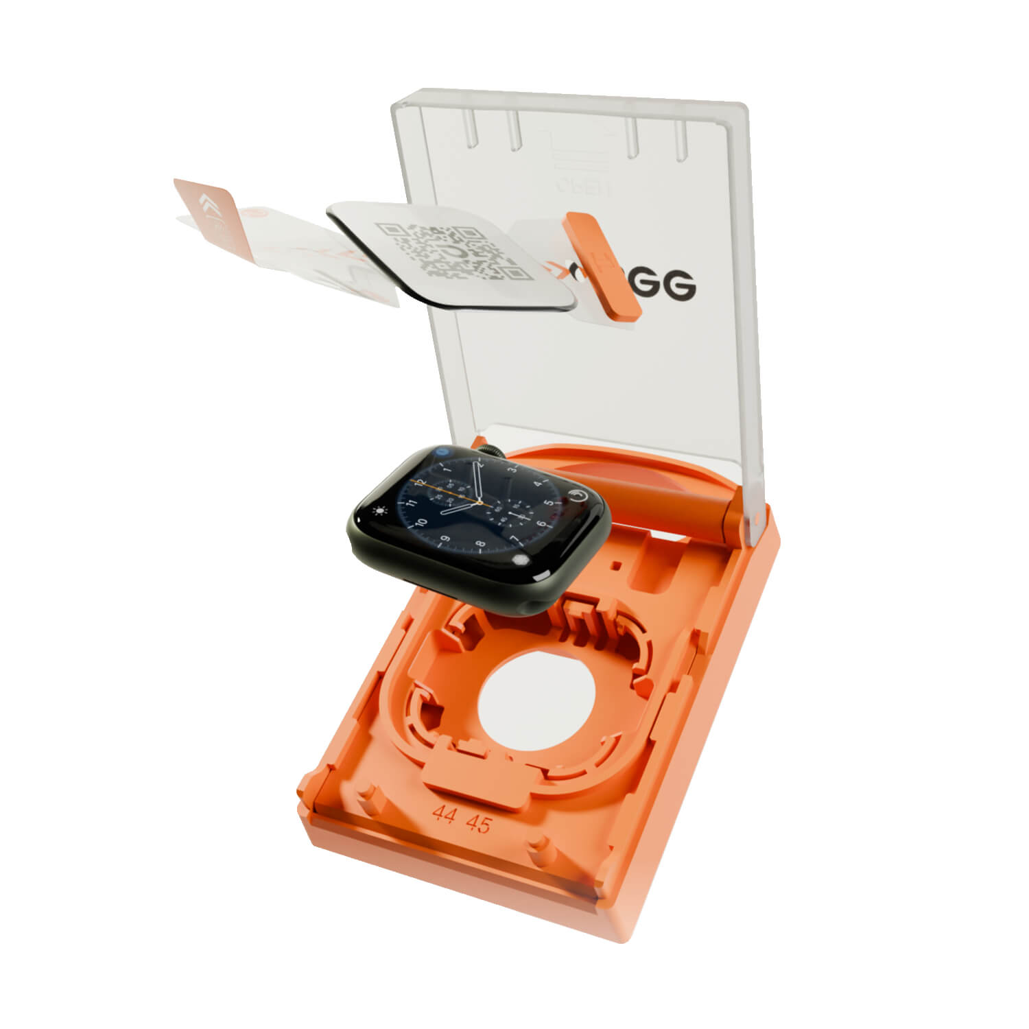 Picasee ULTIMATE üvegfólia üvegből mobiltelefonokra Apple Watch SE 44 mm (2022) beleértve az applikátort is