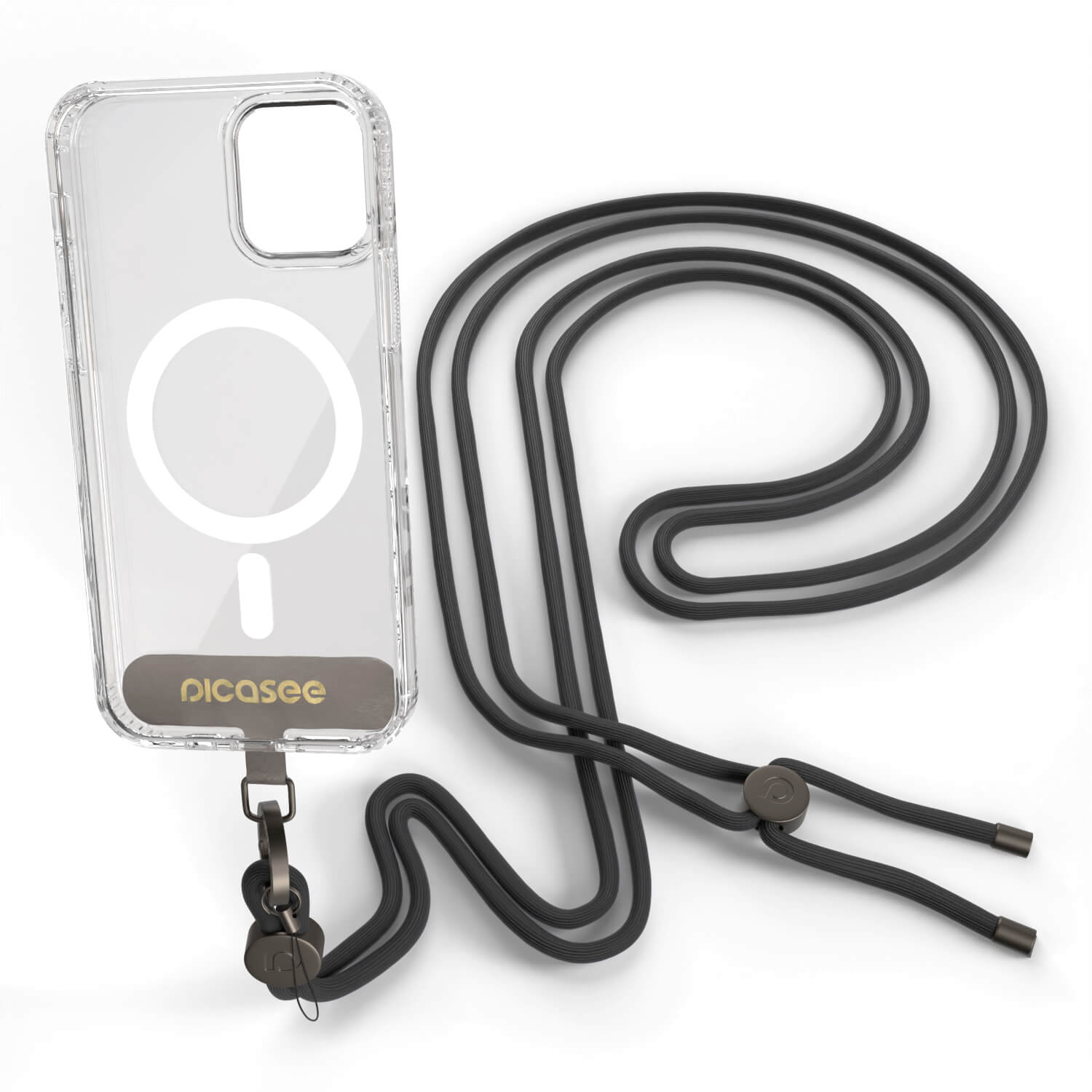 Picasee Cross-body phone strap - Fekete
