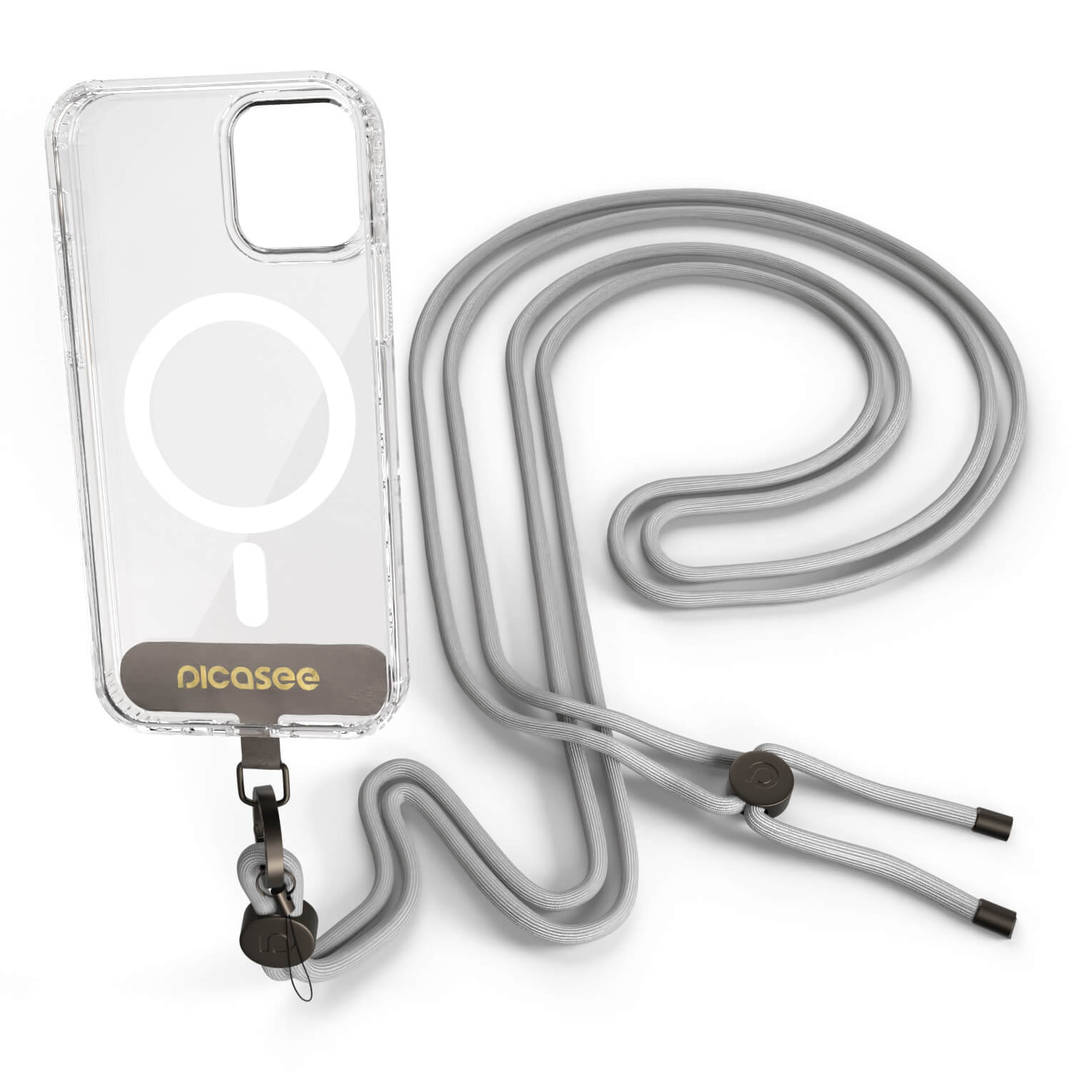 Picasee Cross-body phone strap - Szürke