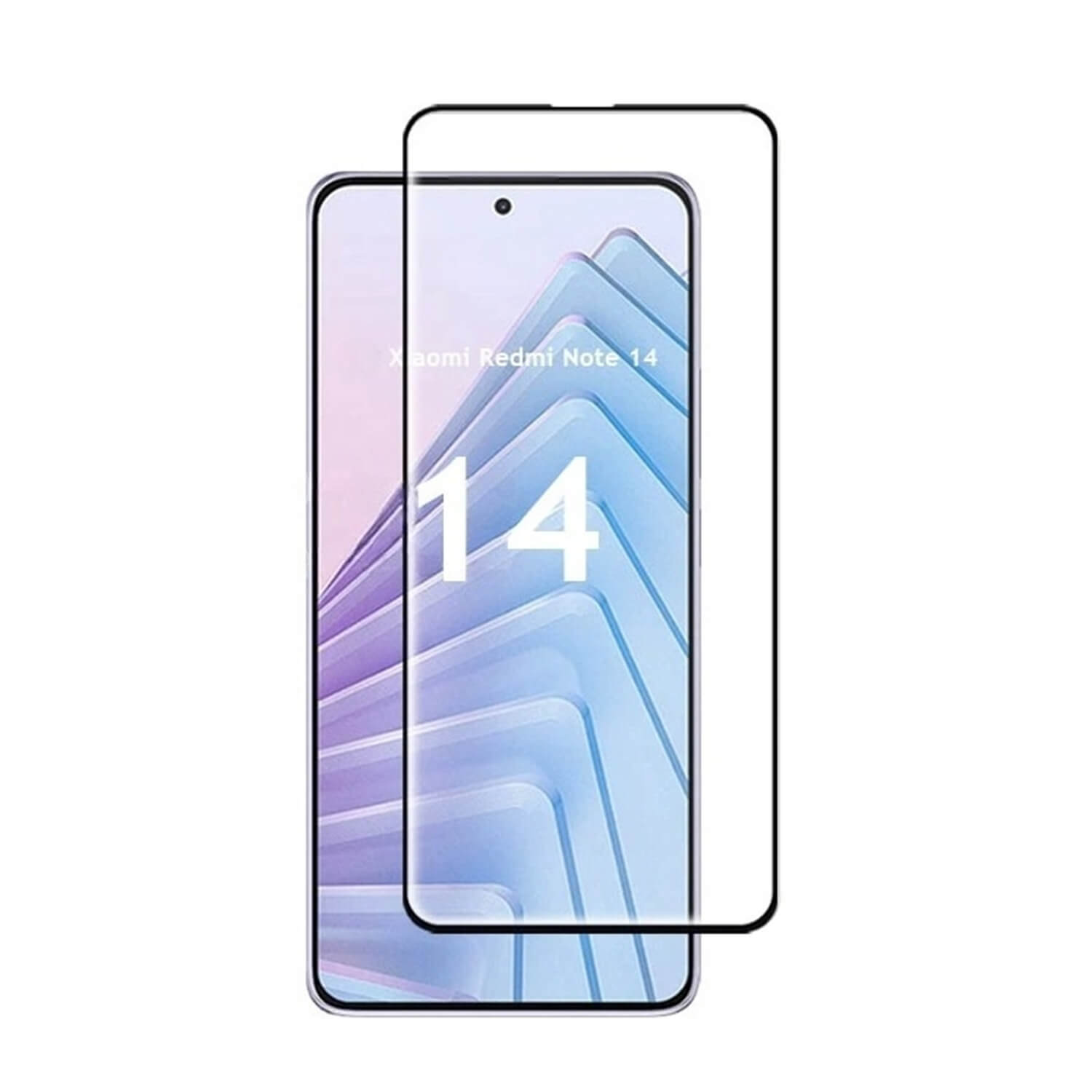 Picasee 3D üvegfólia kerettel az alábbi mobiltelefonokra Xiaomi Redmi Note 14 4G - fekete