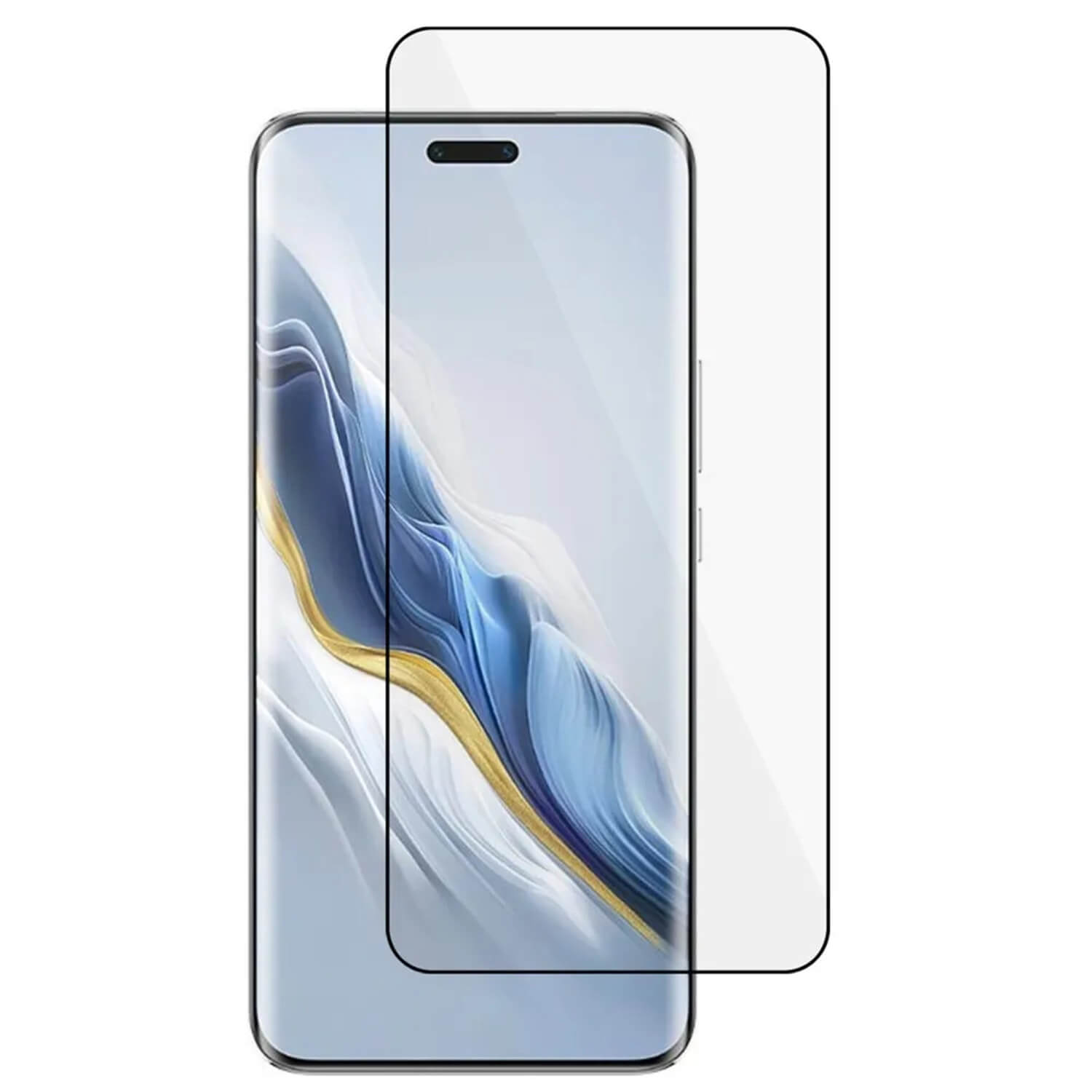 Picasee 3D üvegfólia kerettel az alábbi mobiltelefonokra Honor Magic7 Lite 5G - fekete