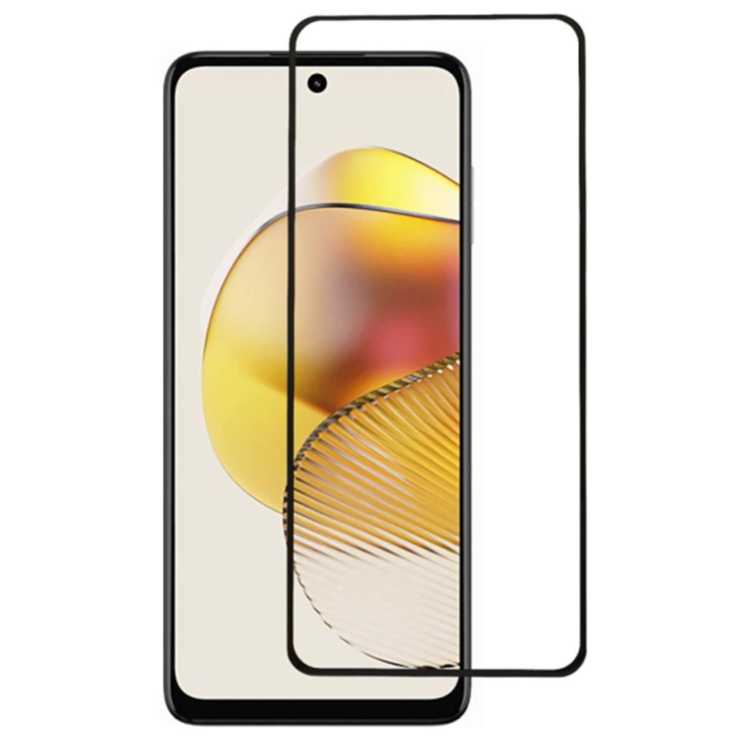 Picasee 3D üvegfólia kerettel az alábbi mobiltelefonokra Motorola Moto G05 - fekete