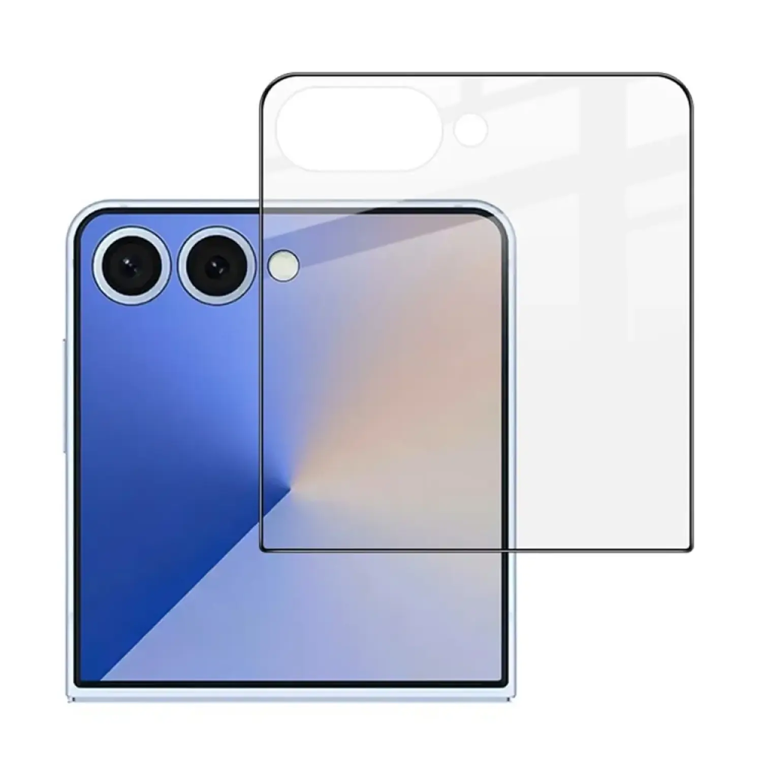 Picasee 3D üvegfólia kerettel az alábbi mobiltelefonokra Samsung Galaxy Z Flip7 FE 5G - fekete