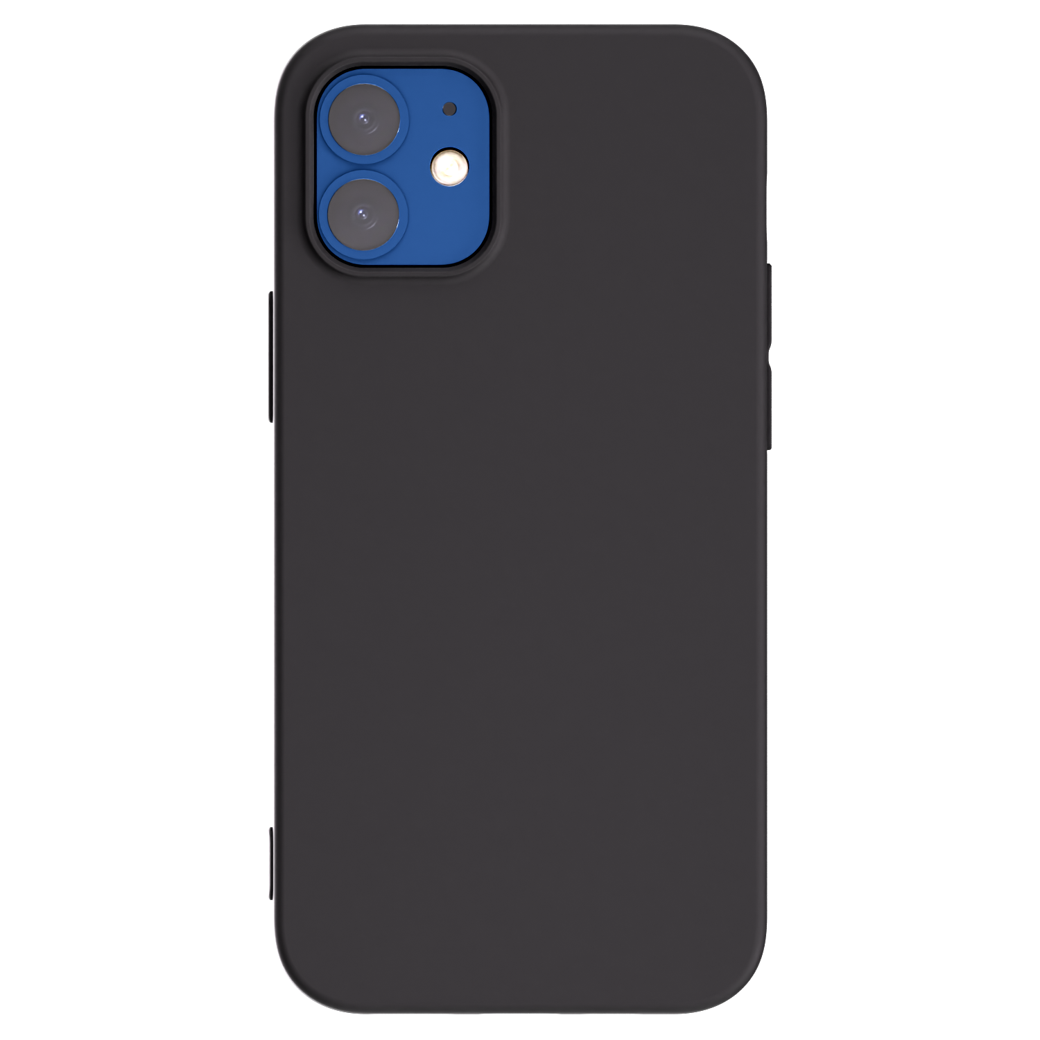 Picasee fekete szilikon tok az alábbi mobiltelefonokra Apple iPhone 12 mini - Saját fotó/motívum