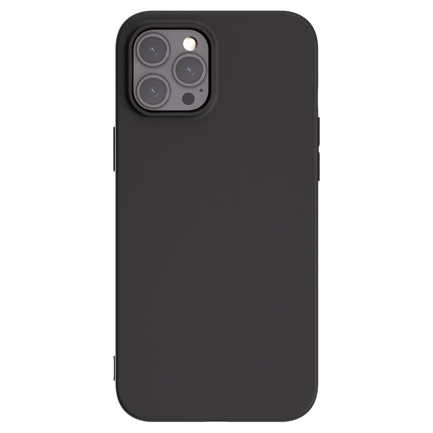 Picasee fekete szilikon tok az alábbi mobiltelefonokra Apple iPhone 12 Pro Max - Saját fotó/motívum