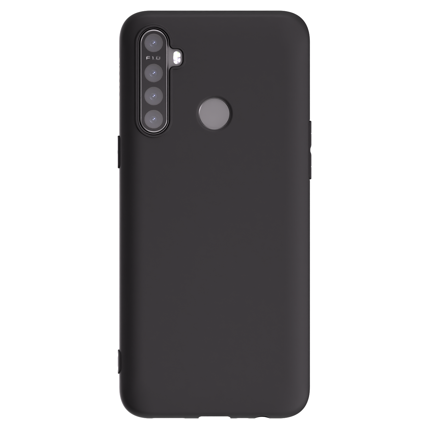Picasee fekete szilikon tok az alábbi mobiltelefonokra Realme 6i - Saját fotó/motívum
