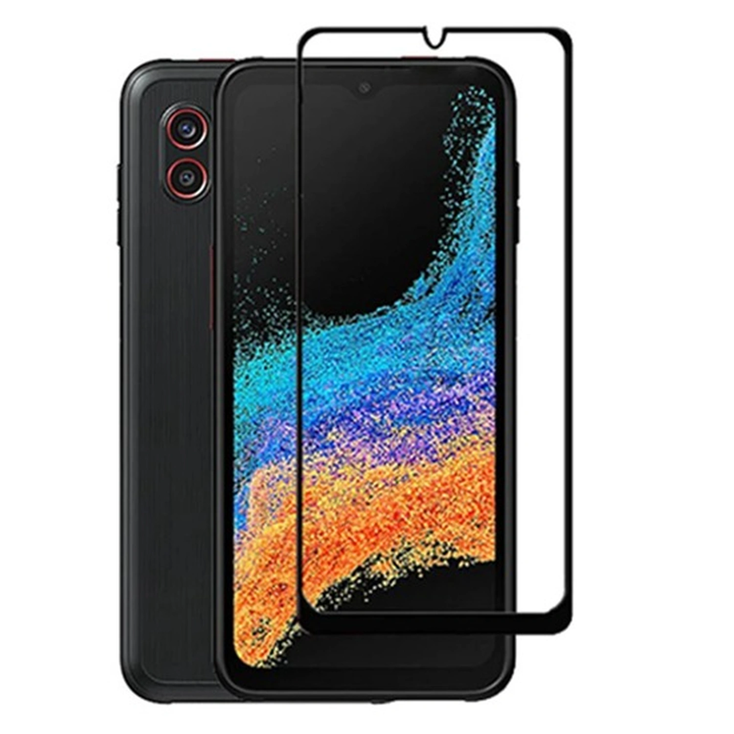 Picasee 3D üvegfólia kerettel az alábbi mobiltelefonokra Samsung Galaxy Xcover 7 - fekete