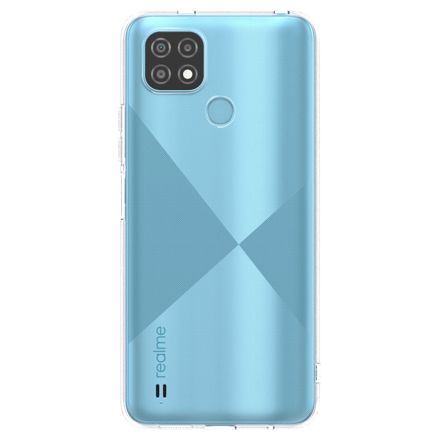 Picasee átlátszó szilikon tok az alábbi mobiltelefonokra Realme C21 - Saját fotó/motívum