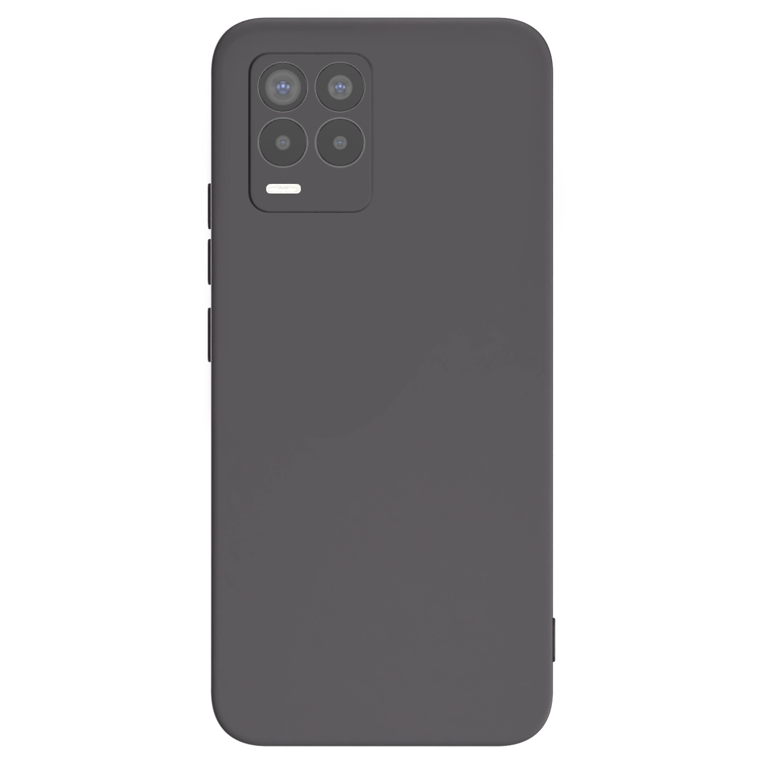 Picasee fekete szilikon tok az alábbi mobiltelefonokra Realme 8 Pro - Saját fotó/motívum