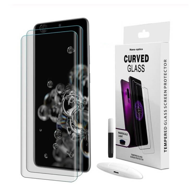 3x Picasee 3D UV ívelt üvegfólia az alábbi modellek számára Samsung Galaxy S20 Ultra 5G G988F - 2+1 ingyen