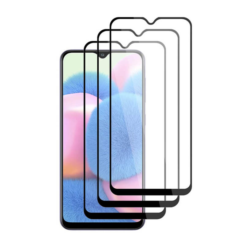 3x Picasee 3D üvegfólia kerettel az alábbi mobiltelefonokra Samsung Galaxy A30s A307F - fekete - 2+1 ingyen