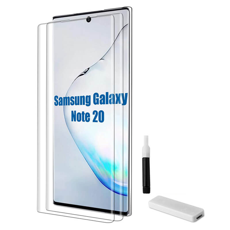 3x Picasee 3D UV ívelt üvegfólia az alábbi modellek számára Samsung Galaxy Note 20 - 2+1 ingyen