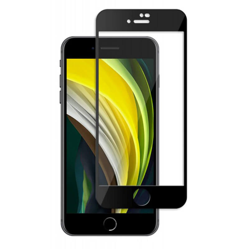 Picasee 3D üvegfólia kerettel az alábbi mobiltelefonokra Apple iPhone SE 2020 - fekete