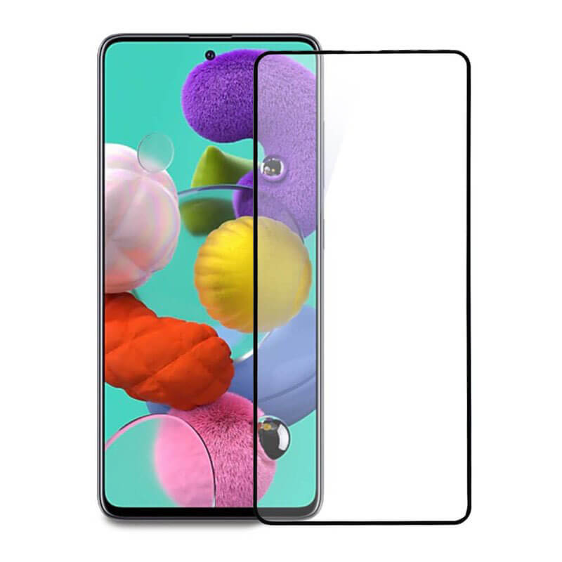 Picasee 3D üvegfólia kerettel az alábbi mobiltelefonokra Samsung Galaxy M51 M515F - fekete