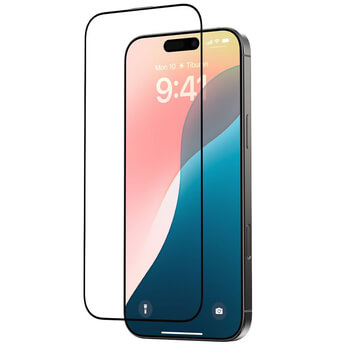 3x 3D üvegfólia kerettel az alábbi mobiltelefonokra Apple iPhone 16 Pro - fekete