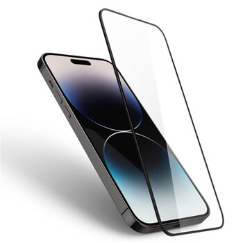 3D üvegfólia kerettel az alábbi mobiltelefonokra Apple iPhone 16 Pro Max - fekete