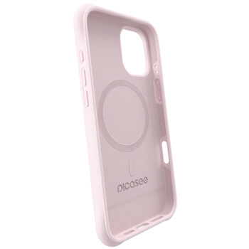 Picasee Shock-proof case s MagSafe proApple iPhone 15 Pro - Személyre szabott gravírozás - Rózsaszín