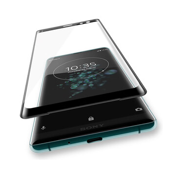 Picasee 3D üvegfólia kerettel az alábbi mobiltelefonokra Sony Xperia XZ3 - fekete
