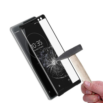 3x Picasee 3D üvegfólia kerettel az alábbi mobiltelefonokra Sony Xperia XZ3 - fekete - 2+1 ingyen