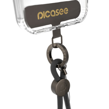 Picasee Cross-body phone strap - Fekete