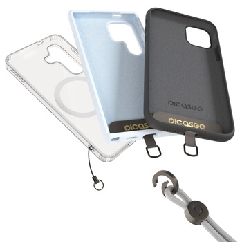 Picasee Cross-body phone strap - Szürke