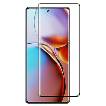 3x 3D üvegfólia kerettel az alábbi mobiltelefonokra Motorola Moto G35 5G - fekete