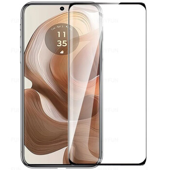 3D üvegfólia kerettel az alábbi mobiltelefonokra Motorola Edge 50 Neo - fekete